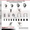 Service Caster 3 Inch 316SS Black Poly Swivel 1-1/2 Inch Expanding Stem Caster Set Lock Brake SCC-SS316TTLEX20S314-PPUB-BLK-112-4 - alternate 1
